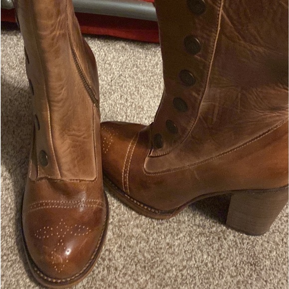 Handmade All leather Boots by Oak Tree Farms. - Picture 3 of 4